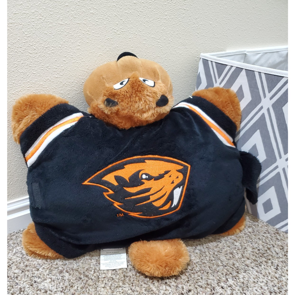 My Pillow Pets Oregon State Beavers Plush Pillow NCAA Mascot Stuffed Animal - Picture 2 of 8